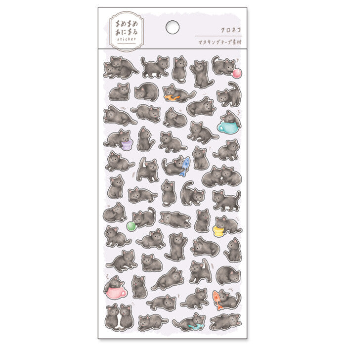 Stickers gatitos negros