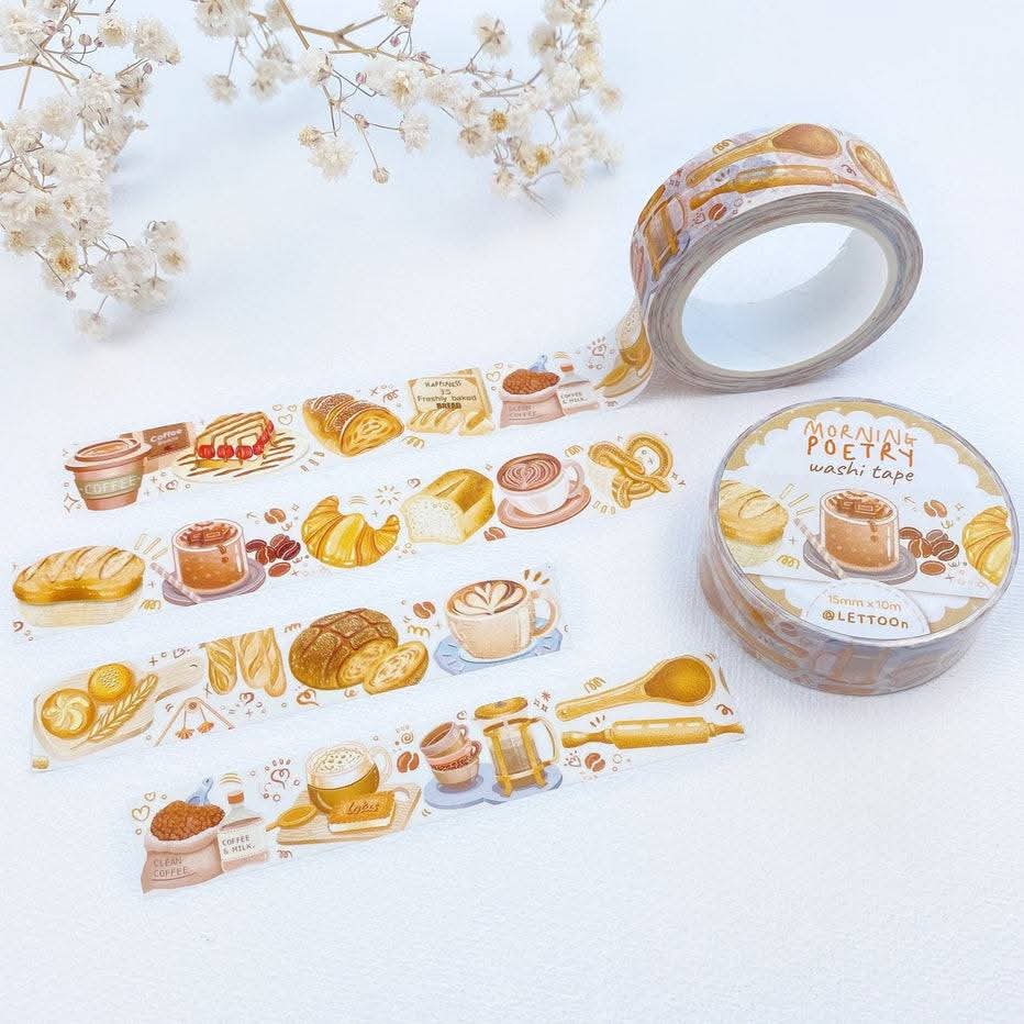 Washi Tape Panecitos y Cafe