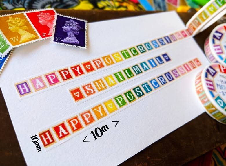 Washi Tape "Happy Postcrossing"