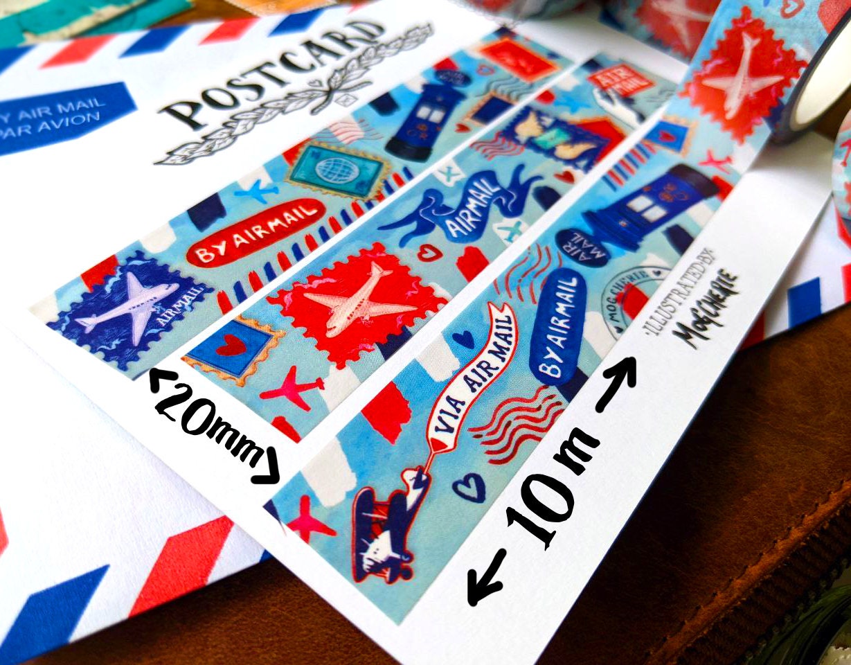 Washi Tape "Via Air Mail"