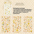Planillas de stickers - flores amarillas