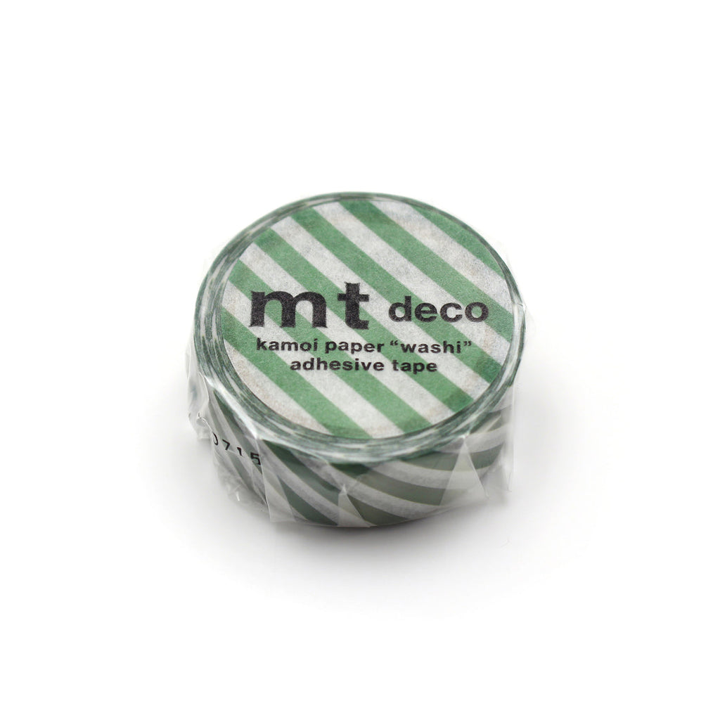 Washi Tape mt - rayas diagonales - cobalt green