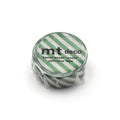 Washi Tape mt - rayas diagonales - cobalt green