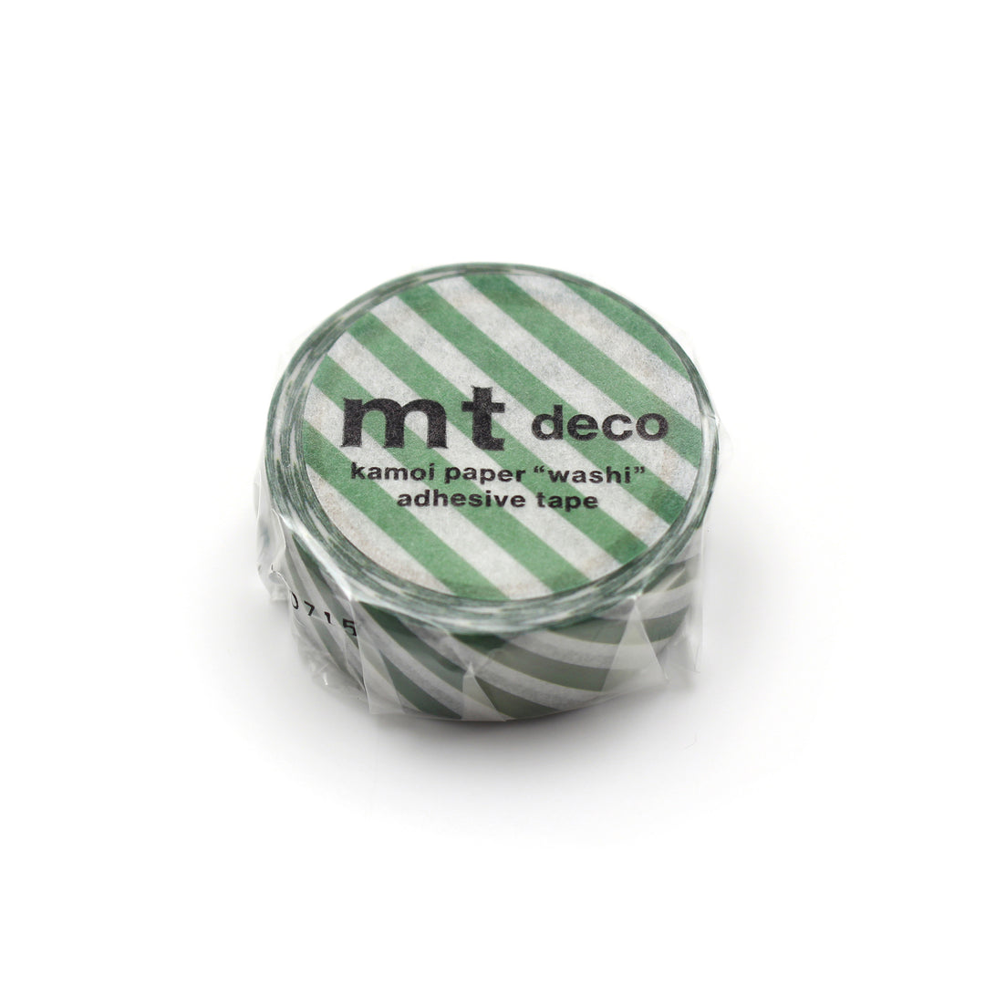 Washi Tape mt - rayas diagonales - cobalt green