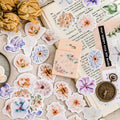 Caja de stickers - flores de colores