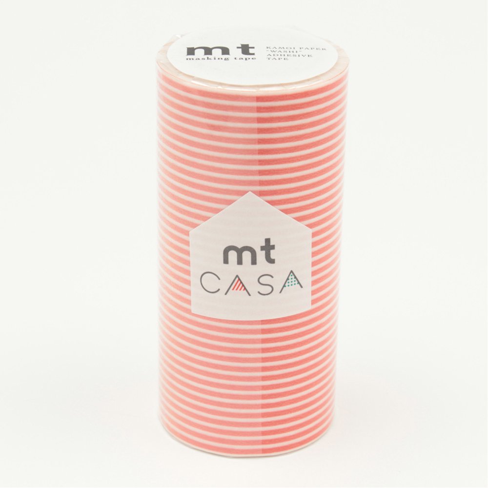 Washi Tape mt CASA 10 cm - border bright orange