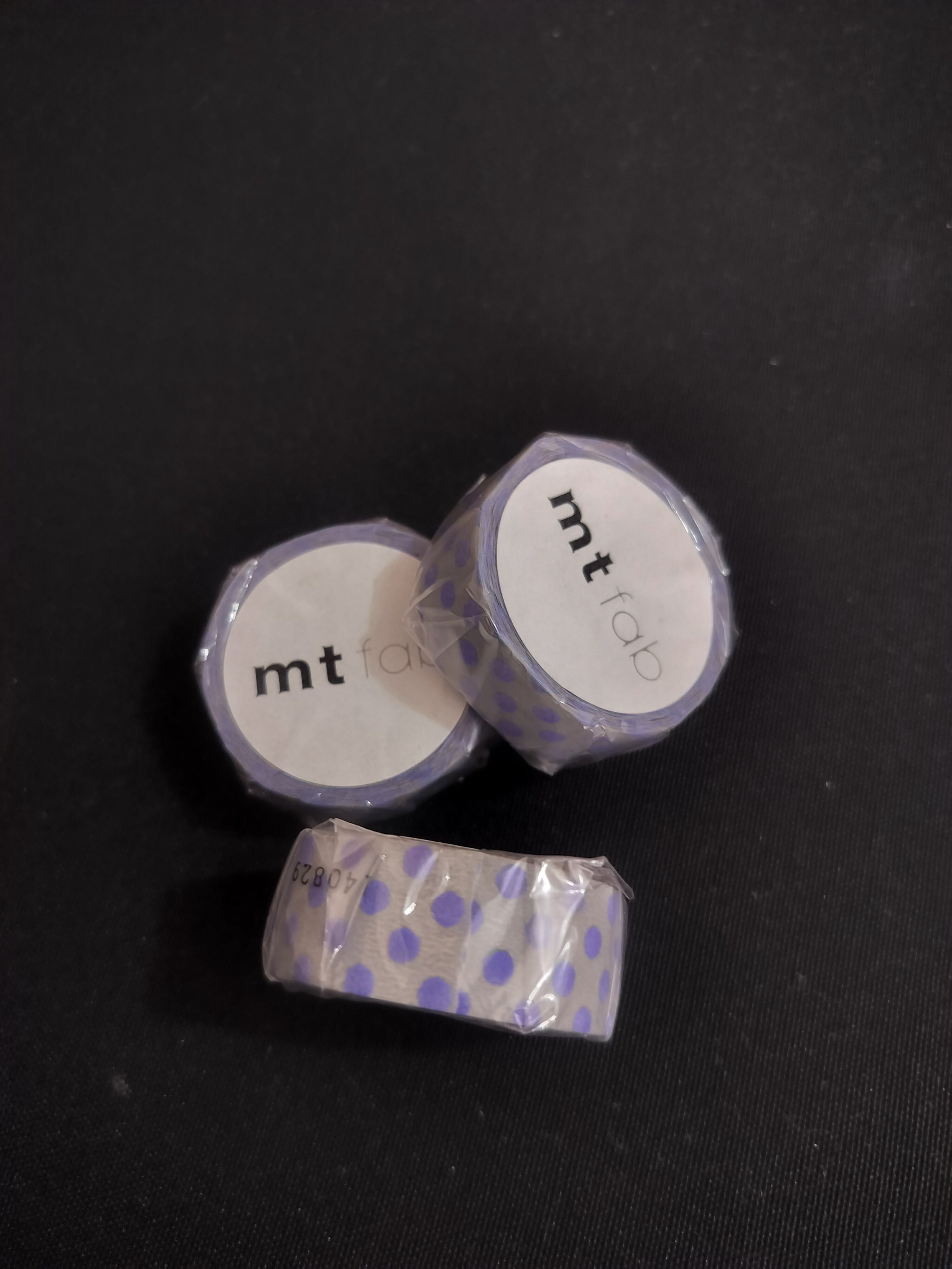 Washi Tape mt - textura terciopelo - dot light gray