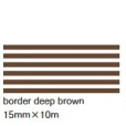 Washi Tape mt - líneas horizontales - Deep Brown