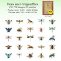 Stickers - Abejas y libélulas