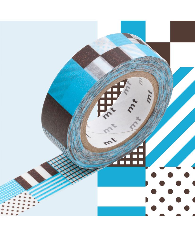 Washi Tape mt CASA 10 cm - mix blue