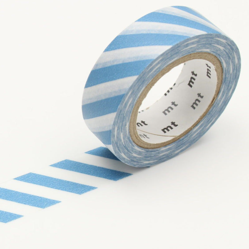 Washi Tape mt - rayas diagonales - grayish sky