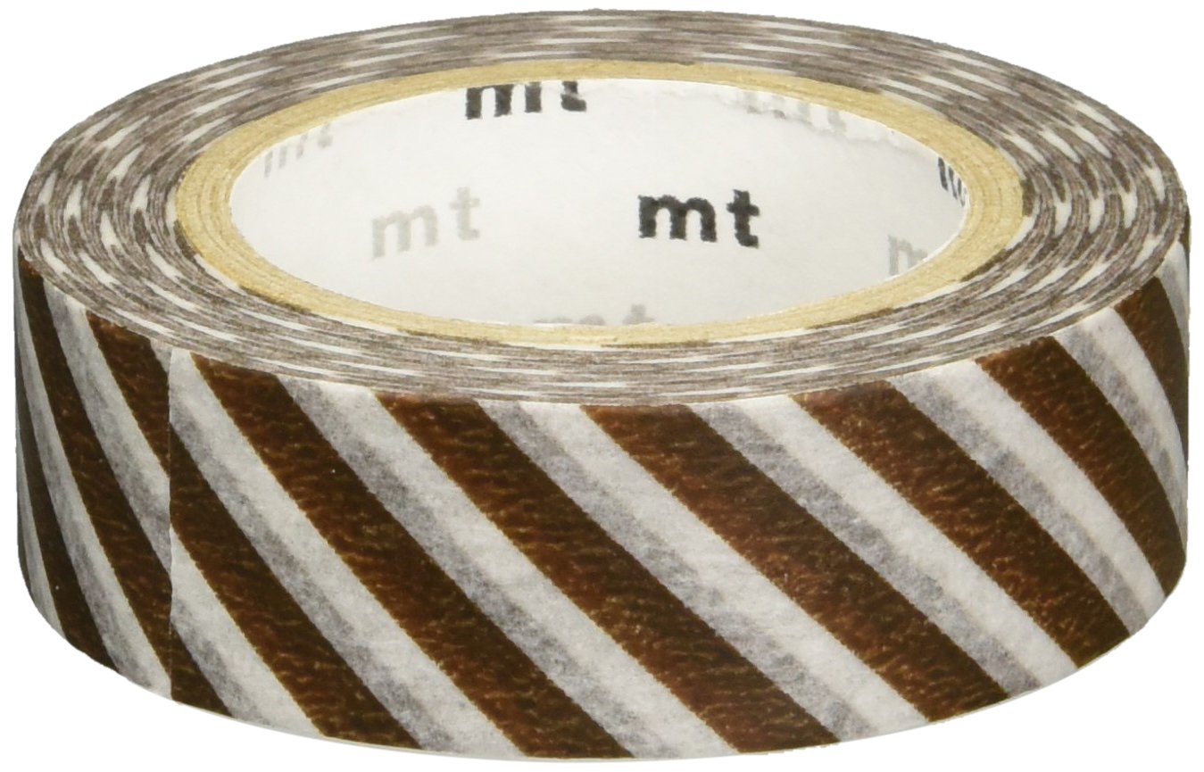 Washi Tape mt - rayas diagonales - almond