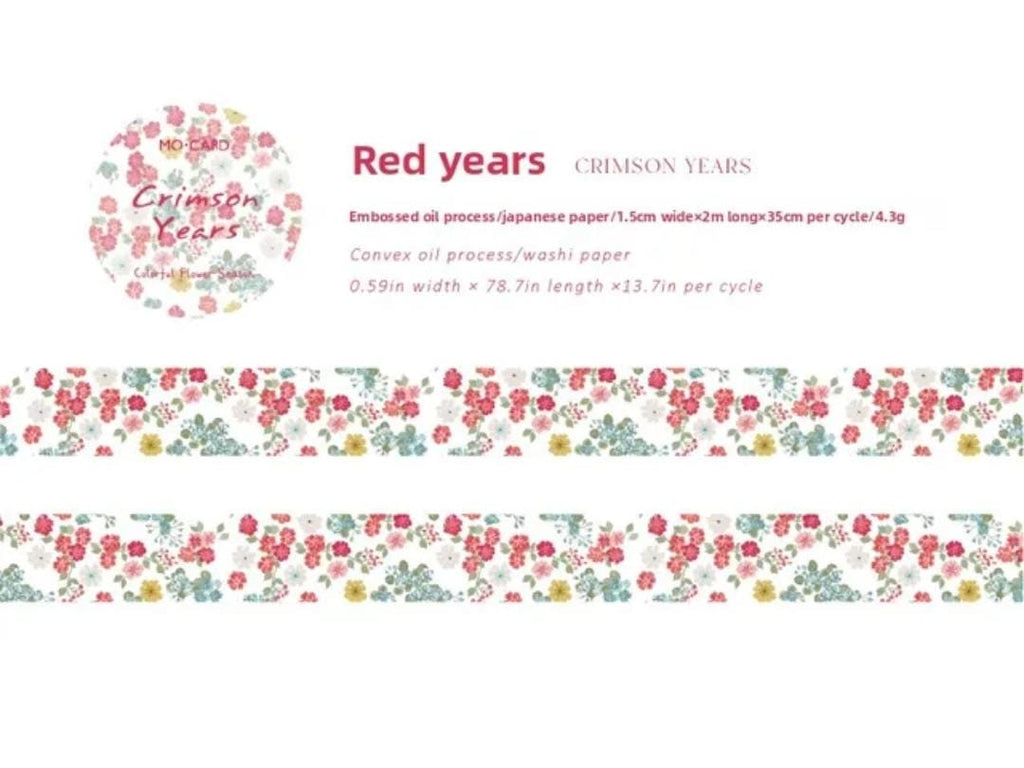 Washi Tape - Crimson years