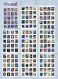 Stickers timbres postales astronomía