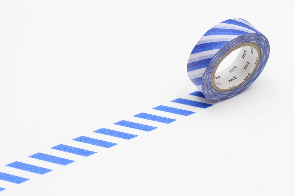 Washi Tape mt - rayas diagonales - azul navy