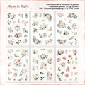 Planillas de stickers - Dancing rose
