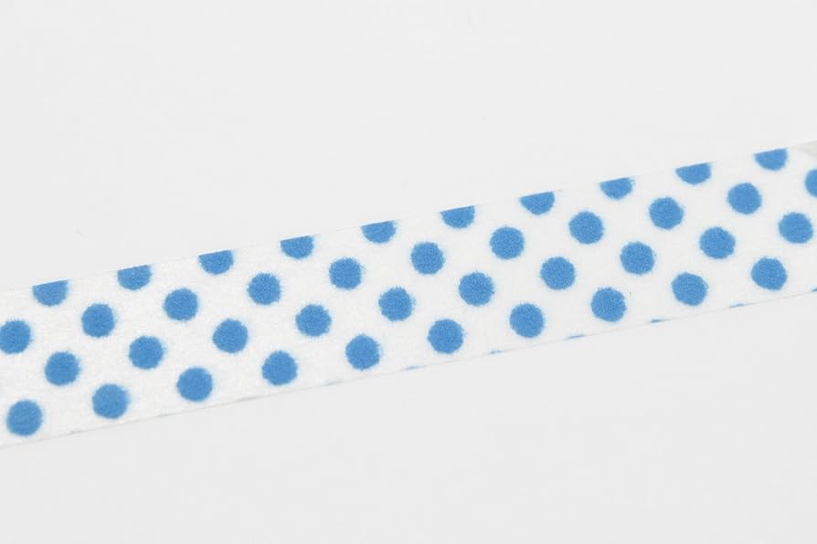 Washi Tape mt - textura terciopelo - dot blue