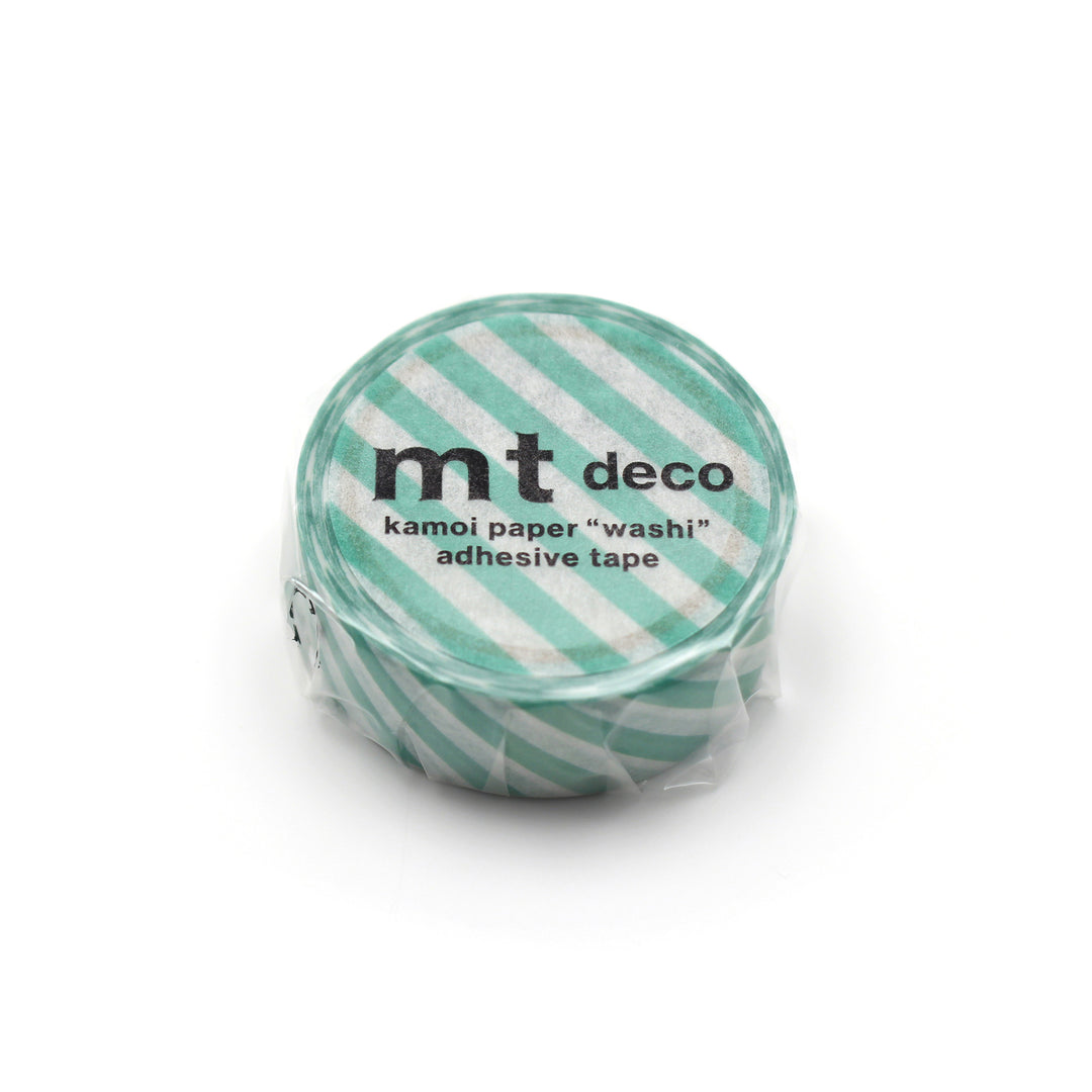 Washi Tape mt - rayas diagonales - verde