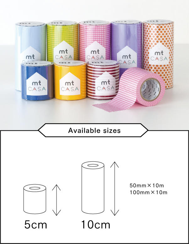 Washi Tape mt CASA 10 cm - script border monochrome