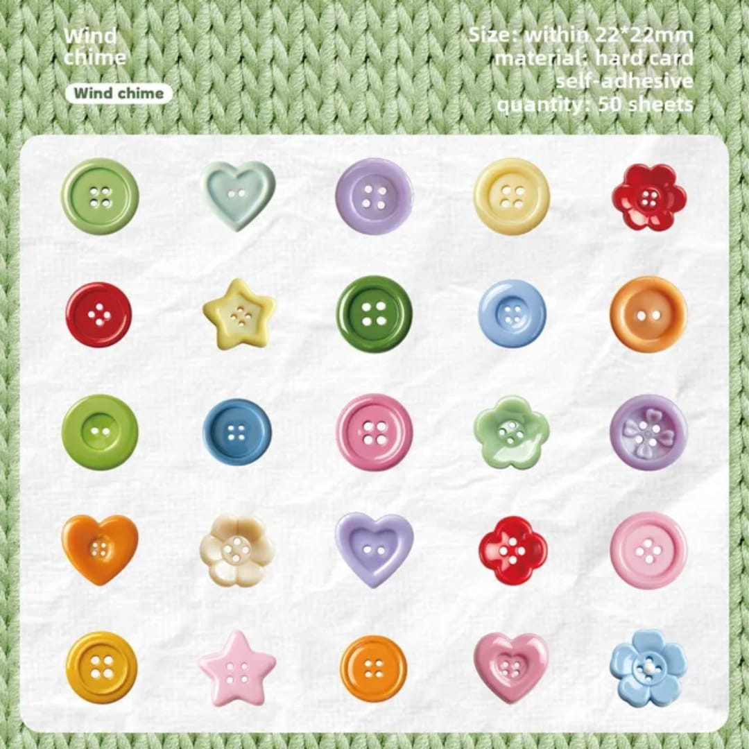Stickers - Botones de figuras