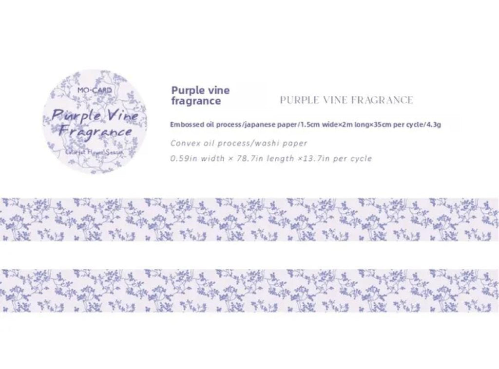 Washi Tape - Purple vine fragance