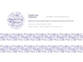 Washi Tape - Purple vine fragance