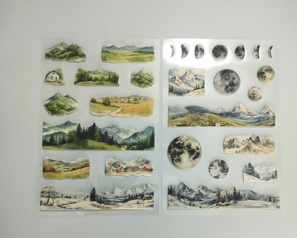 Stickers puffy -paisajes