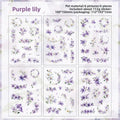 Planillas de stickers - Royal lily