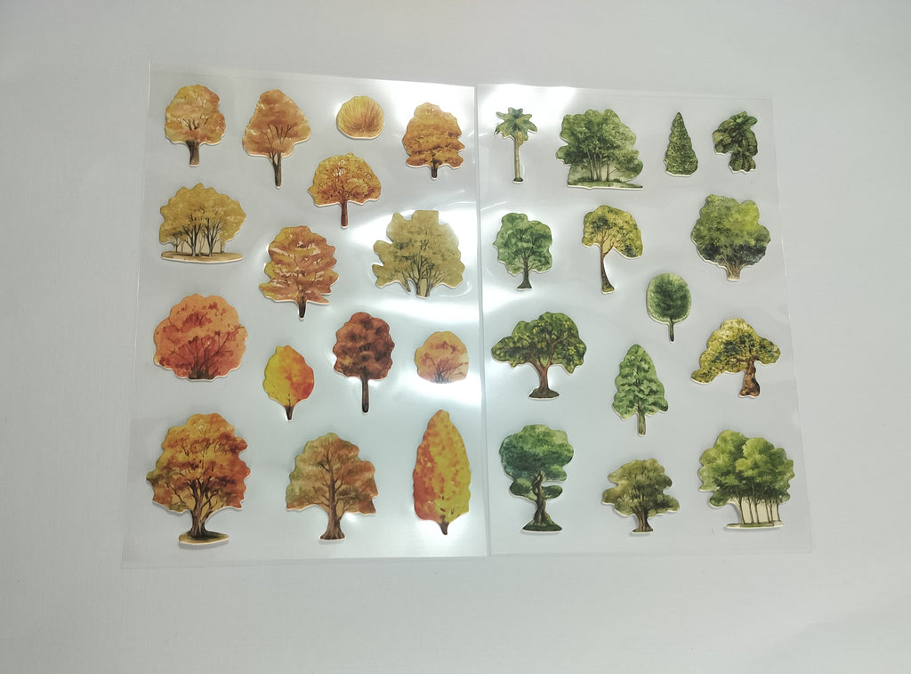 Stickers puffy - árboles
