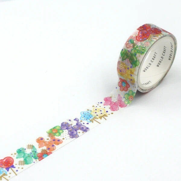Washi Tape figuras con globos