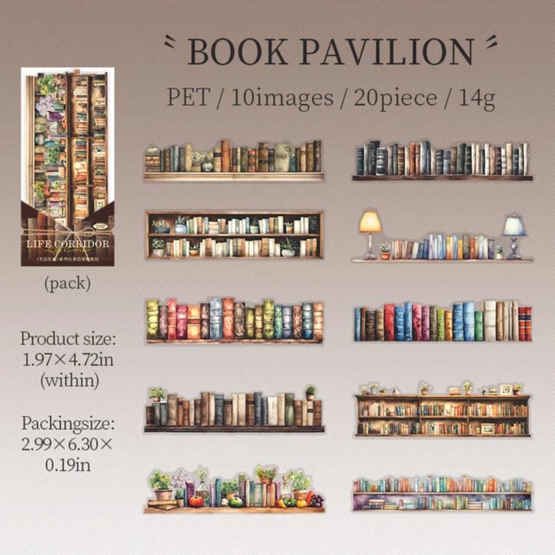 Stickers en tira - Book pavilion