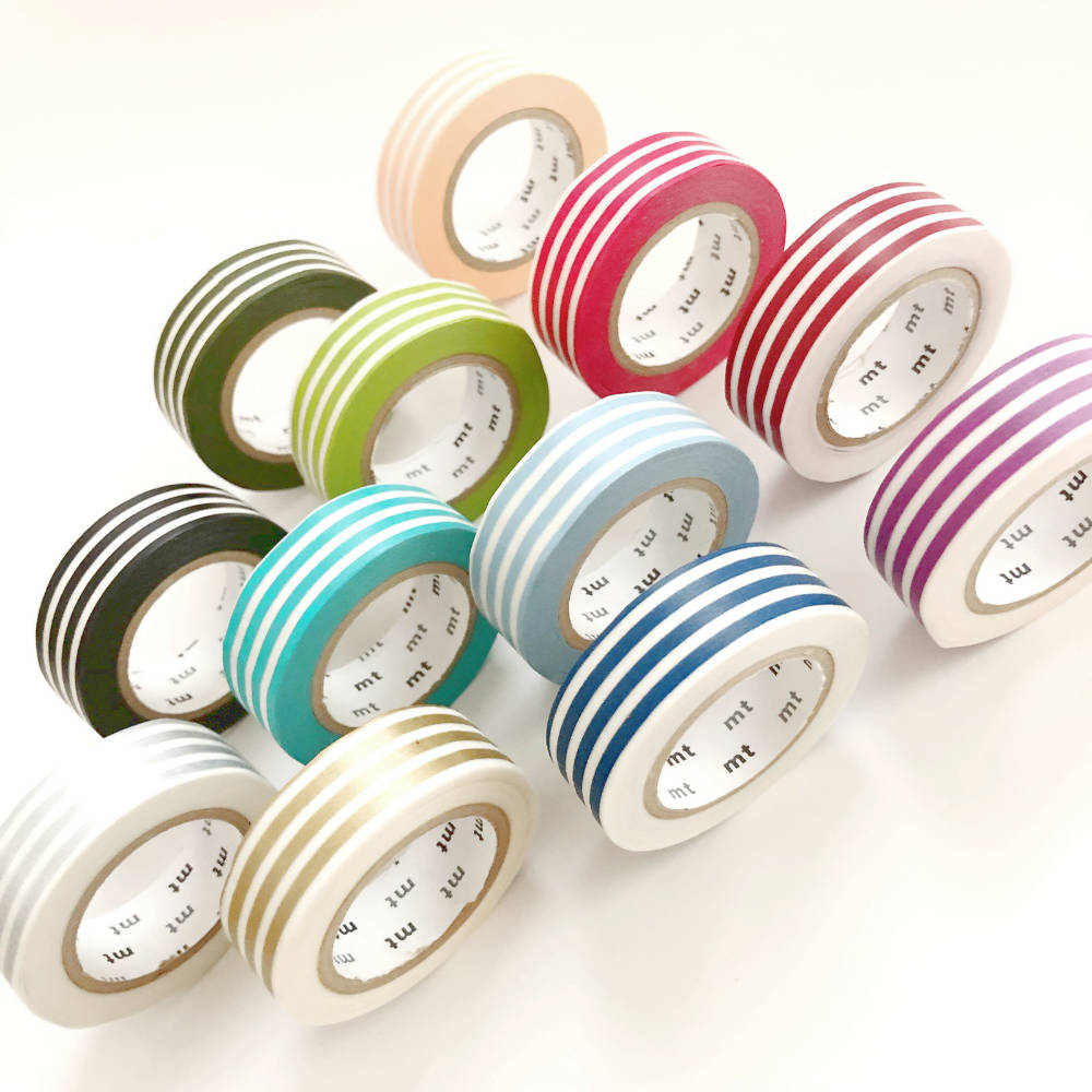 Washi Tape mt - líneas horizontales - ice
