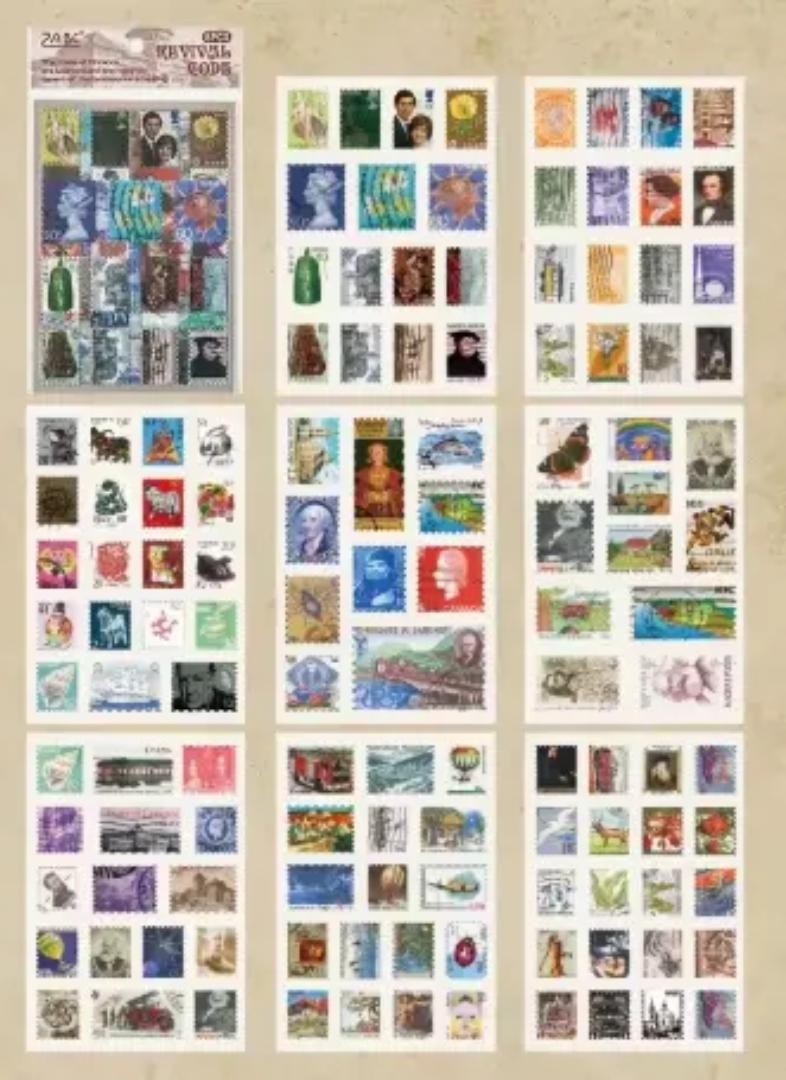 Stickers timbres postales royal