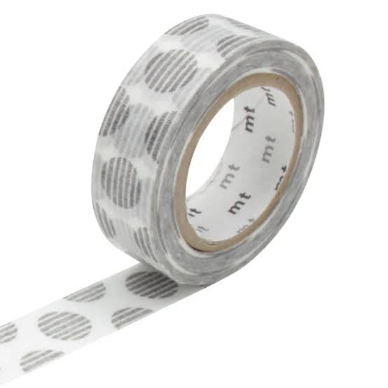 Washi Tape mt - script dot monochrome