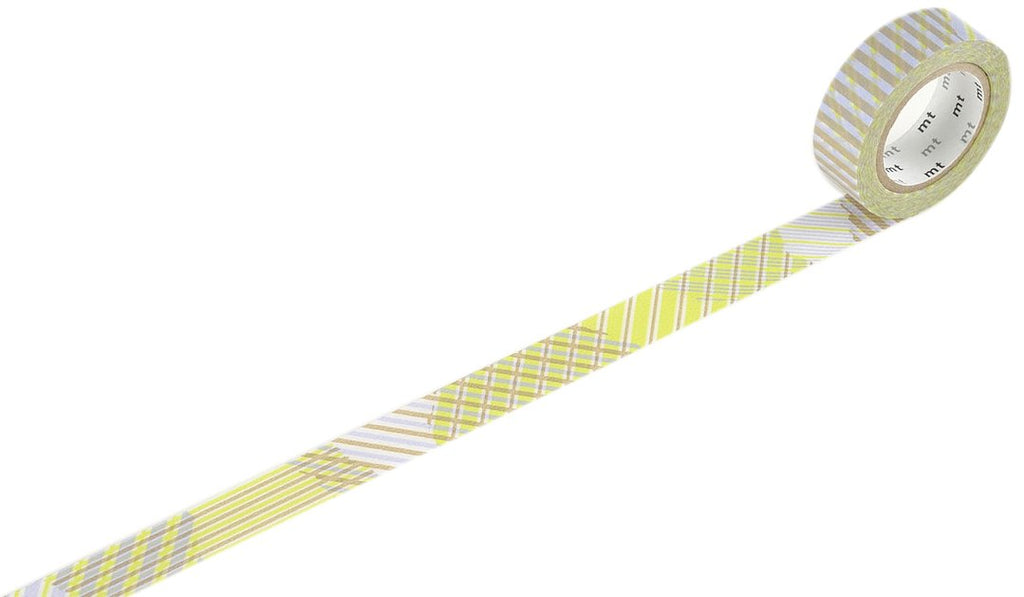 Washi Tape mt - stripe checked green