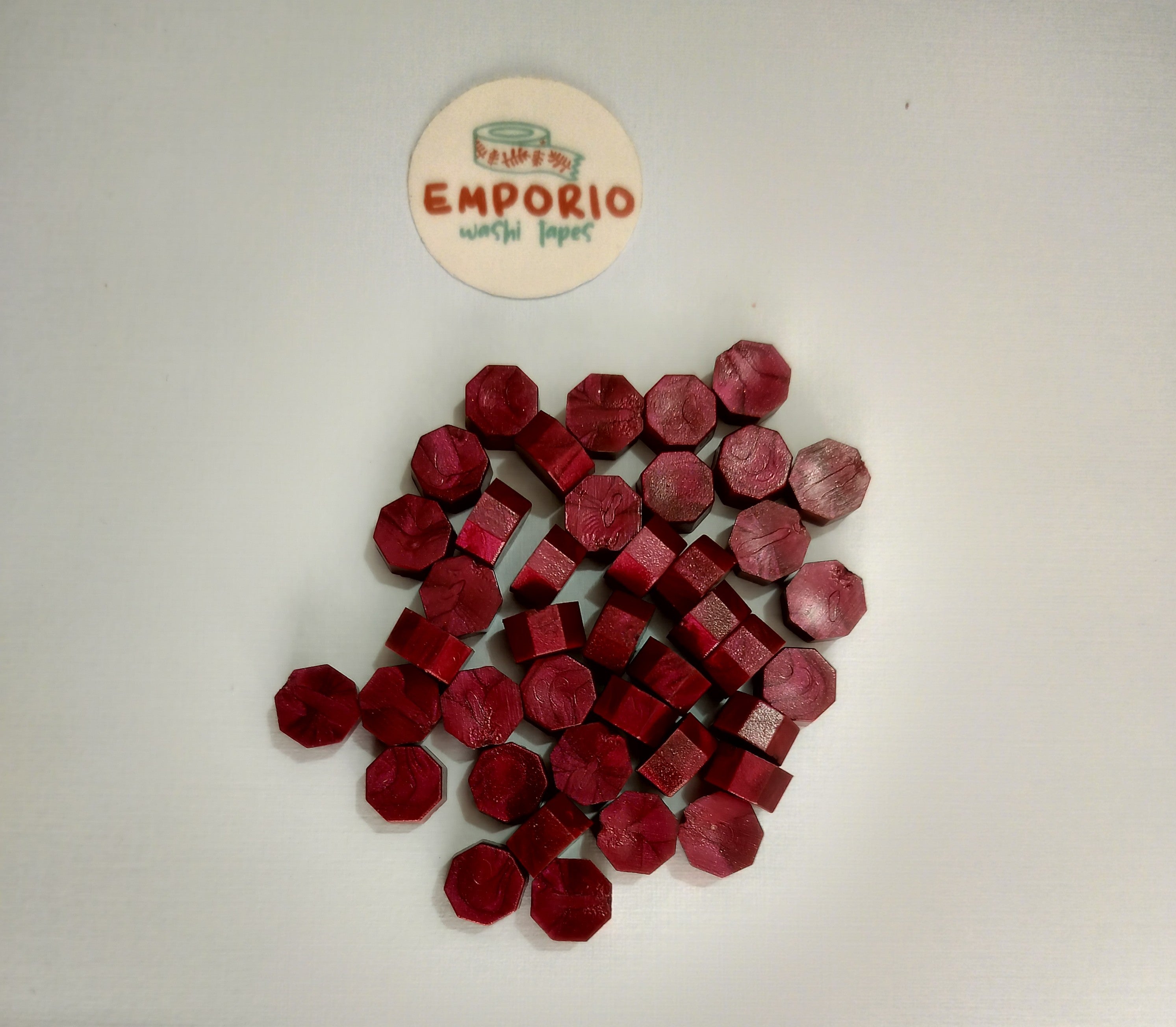 Lacre rojo quemado