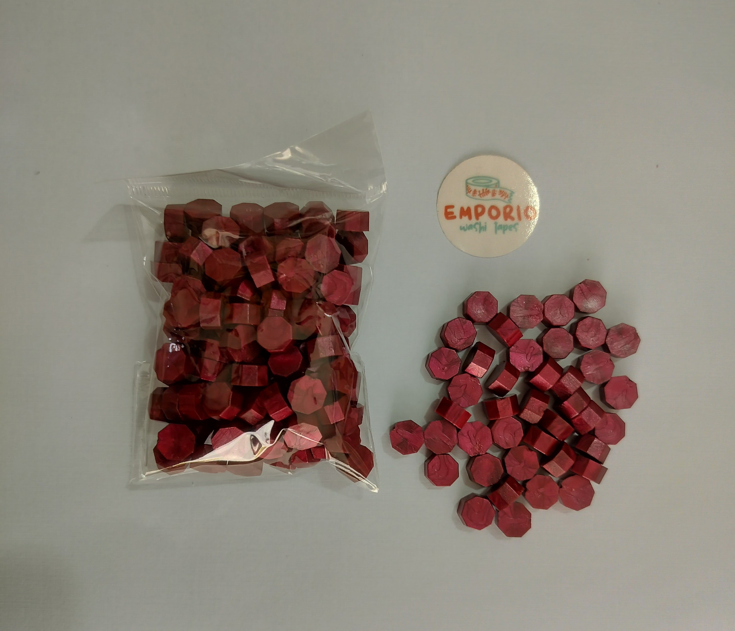 Lacre rojo quemado
