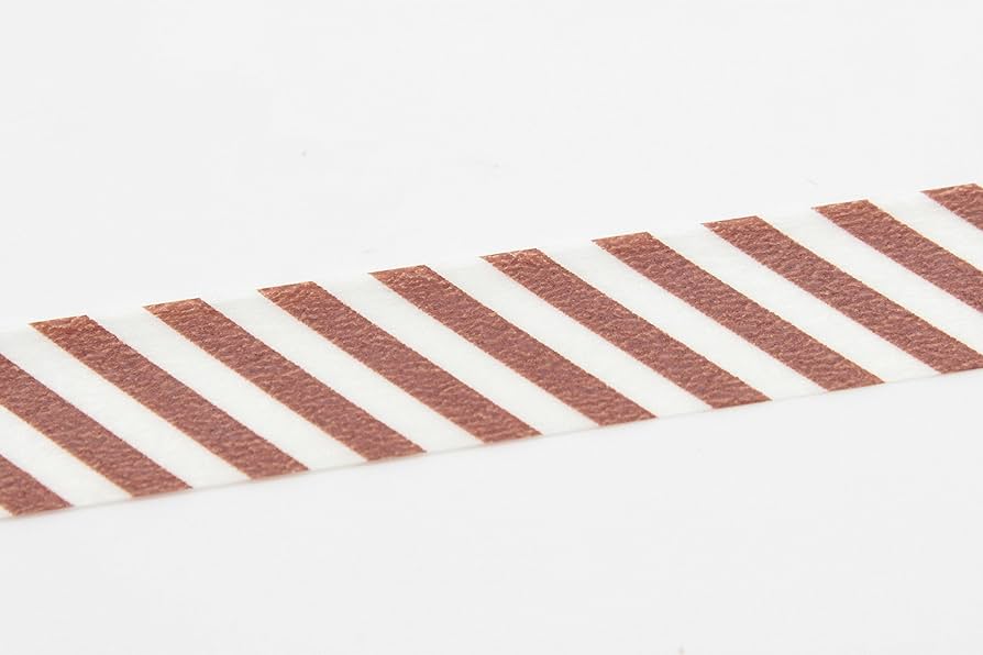 Washi Tape mt - rayas diagonales - café au lait