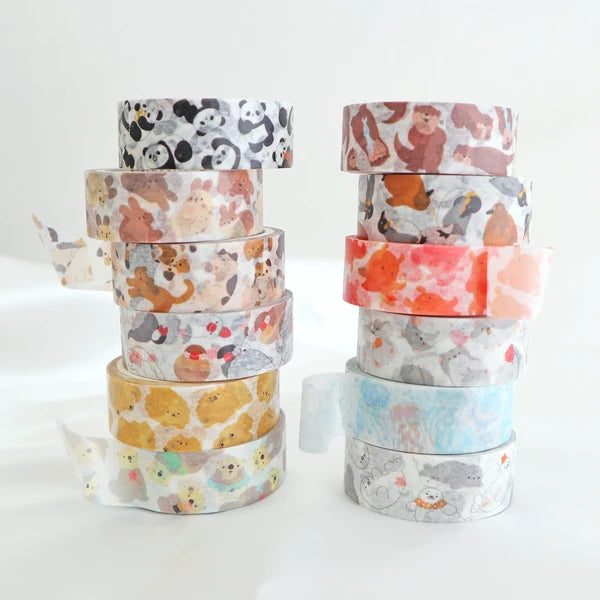 Washi Tape animalitos - nutria marina