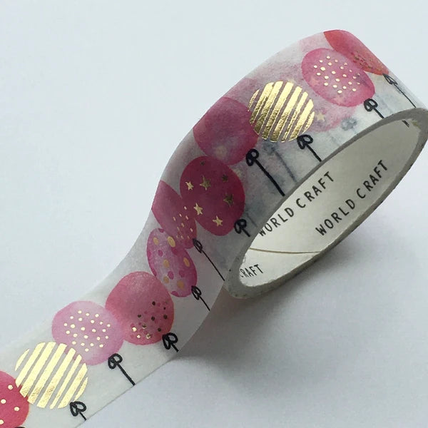 Washi Tape globos rosas