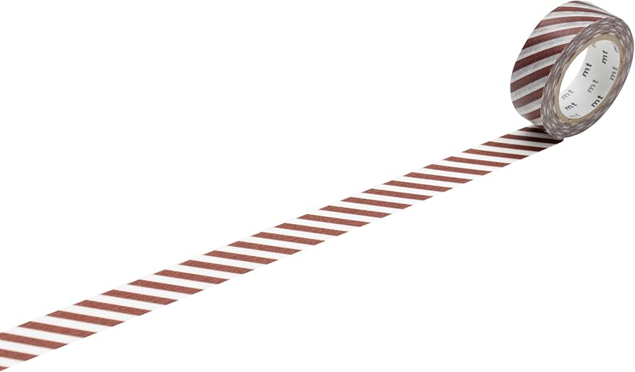 Washi Tape mt - rayas diagonales - café au lait