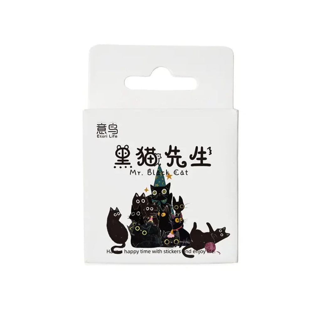 Caja de stickers - Gatos negros
