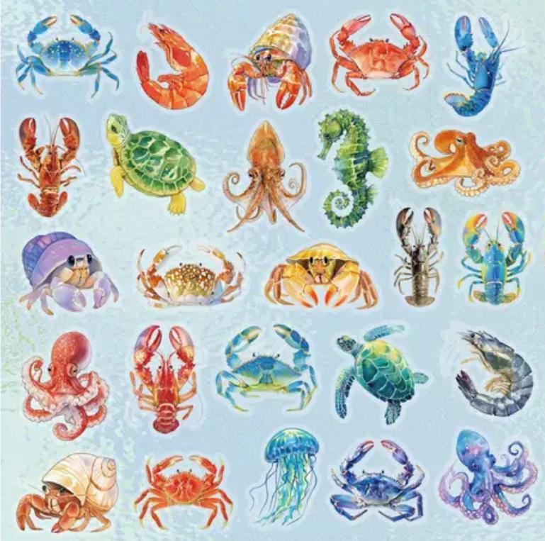 Stickers animales marinos