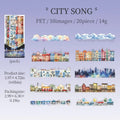 Stickers en tira - City song
