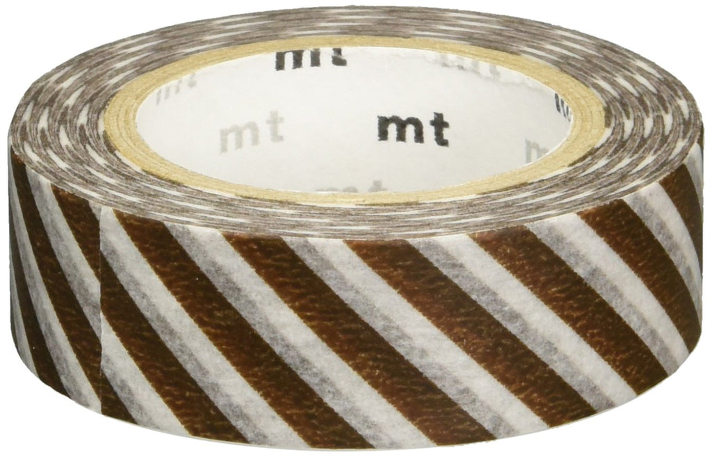Washi Tape mt - rayas diagonales - almond