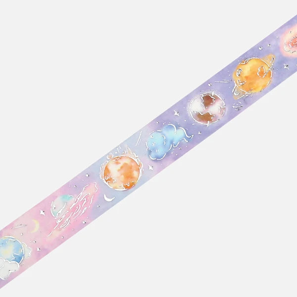 Washi Tape nubes y planetas