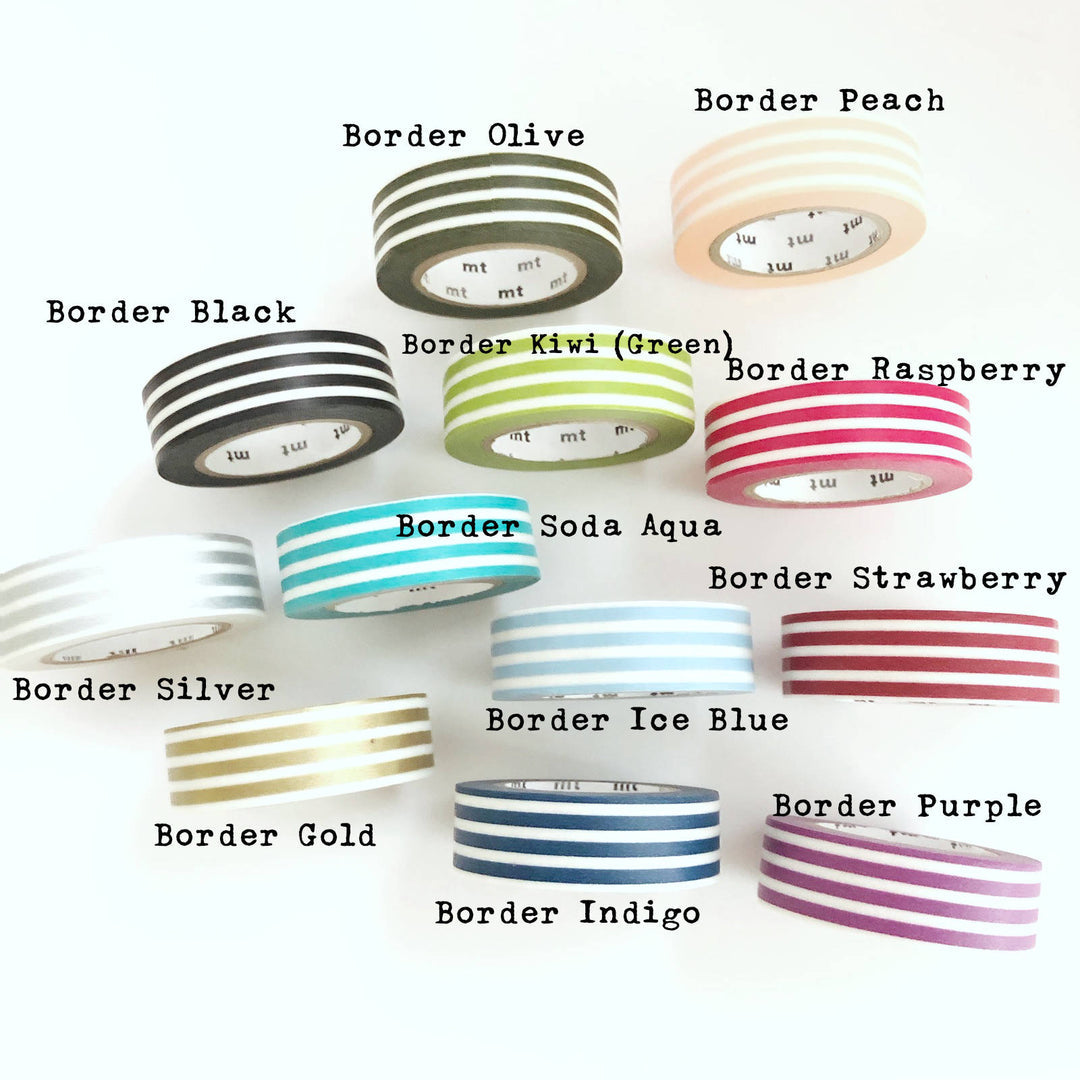 Washi Tape mt - líneas horizontales - ice