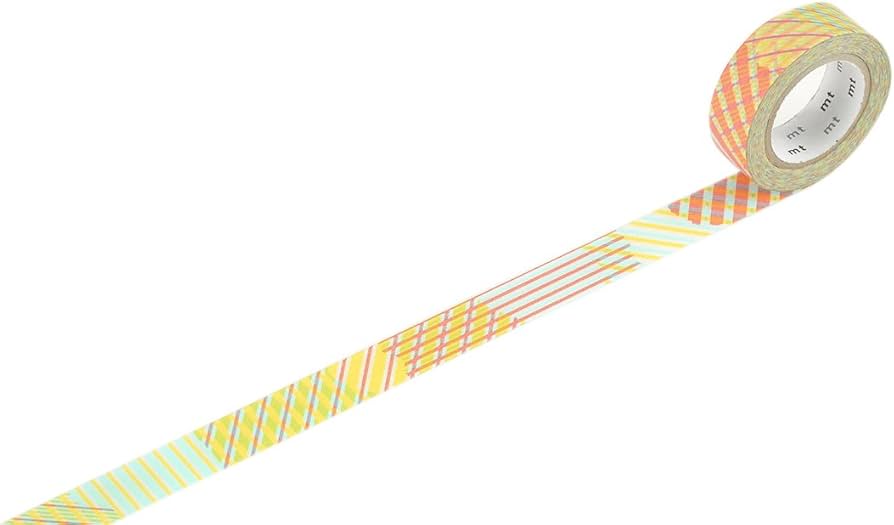 Washi Tape mt - stripe checked red