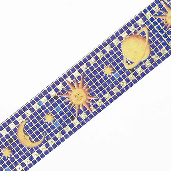 Washi Tape luna, sol y planeta