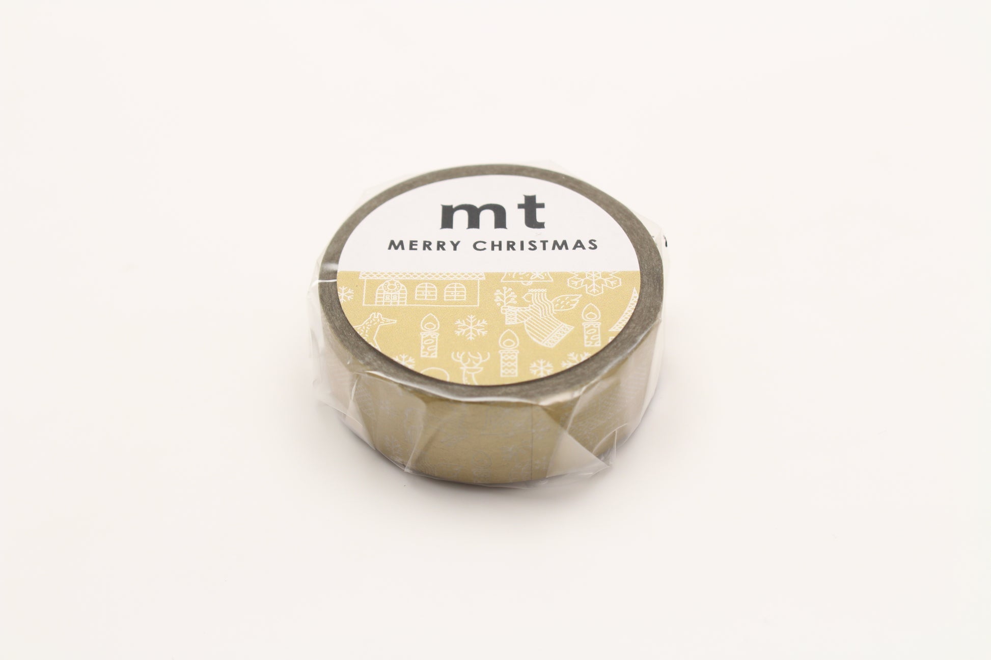 Washi Tape mt - christmas line - dorada